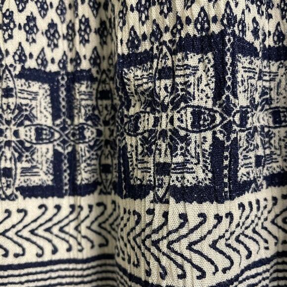 Alya Blue Geo-print Striped Column Skirt size Medium - Picture 3 of 7